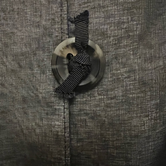 Semi Sheer A-line Overcoat in Grey - Picture 4 of 6